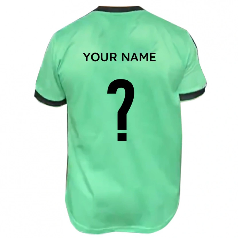 Danxen Niño Camiseta Su Nombre #0 Turquesa Negro 2ª Equipación 2025/26 La Camisa México