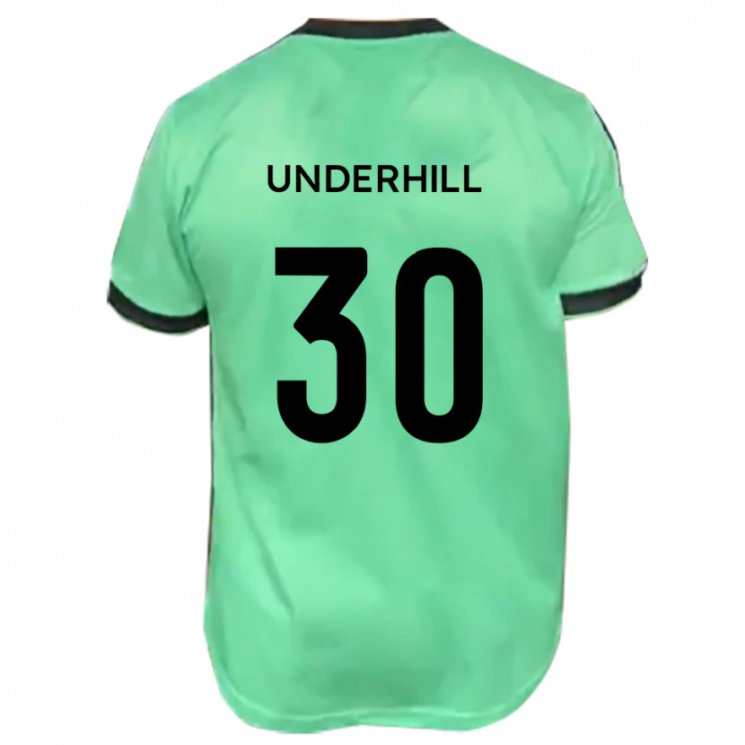 Danxen Niño Camiseta Connor Underhill #30 Turquesa Negro 2ª Equipación 2025/26 La Camisa México