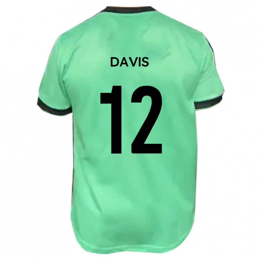 Danxen Niño Camiseta Sonnie Davis #12 Turquesa Negro 2ª Equipación 2025/26 La Camisa México