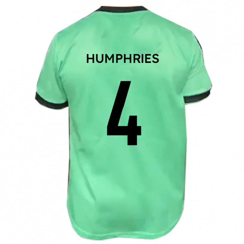 Danxen Niño Camiseta Lloyd Humphries #4 Turquesa Negro 2ª Equipación 2025/26 La Camisa México