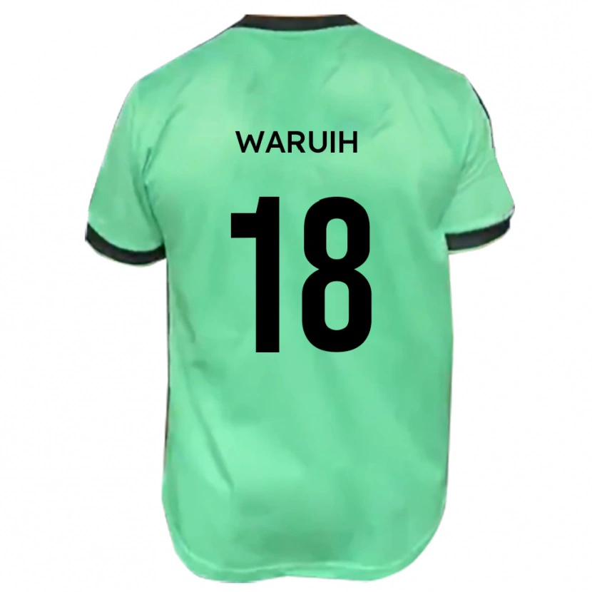 Danxen Niño Camiseta Angel Waruih #18 Turquesa Negro 2ª Equipación 2025/26 La Camisa México