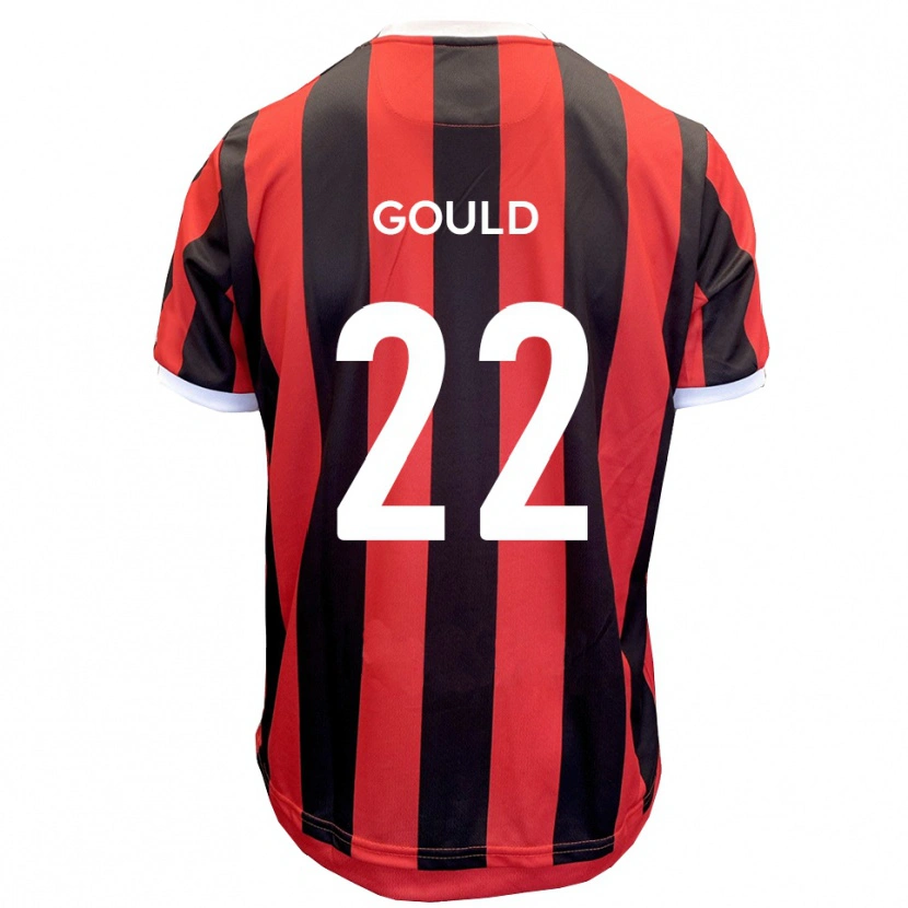 Danxen Niño Camiseta Matt Gould #22 Rojo Negro 2ª Equipación 2025/26 La Camisa México