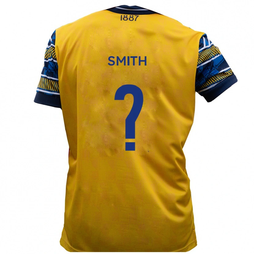 Danxen Niño Camiseta Jayden Smith #0 Amarillo Negro 2ª Equipación 2025/26 La Camisa México