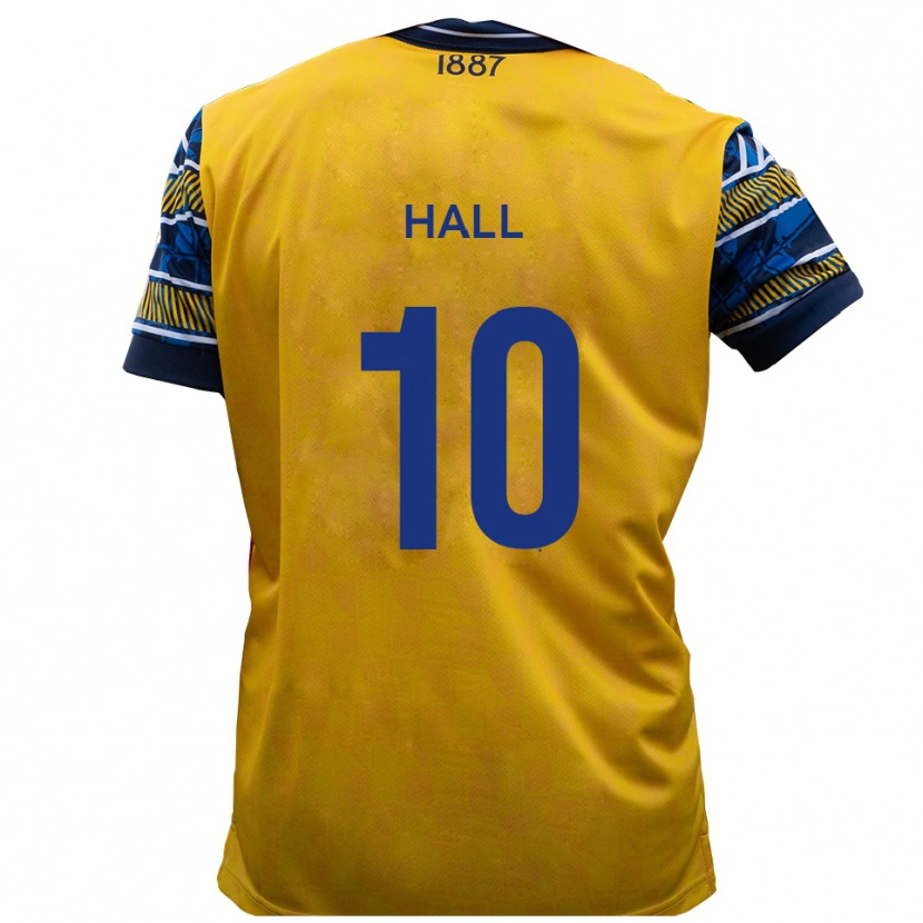 Danxen Niño Camiseta Luke Hall #10 Amarillo Negro 2ª Equipación 2025/26 La Camisa México