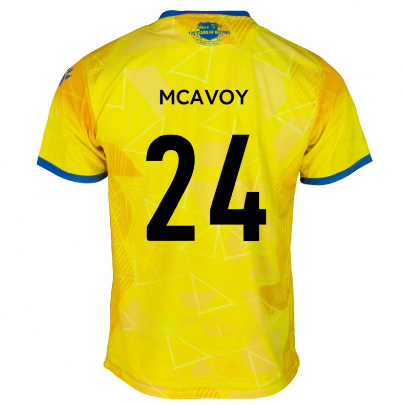 Danxen Niño Camiseta Connor Mcavoy #24 Amarillo Azul 2ª Equipación 2025/26 La Camisa México
