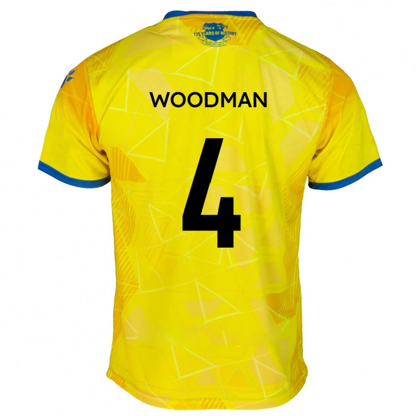 Danxen Niño Camiseta Deon Woodman #4 Amarillo Azul 2ª Equipación 2025/26 La Camisa México