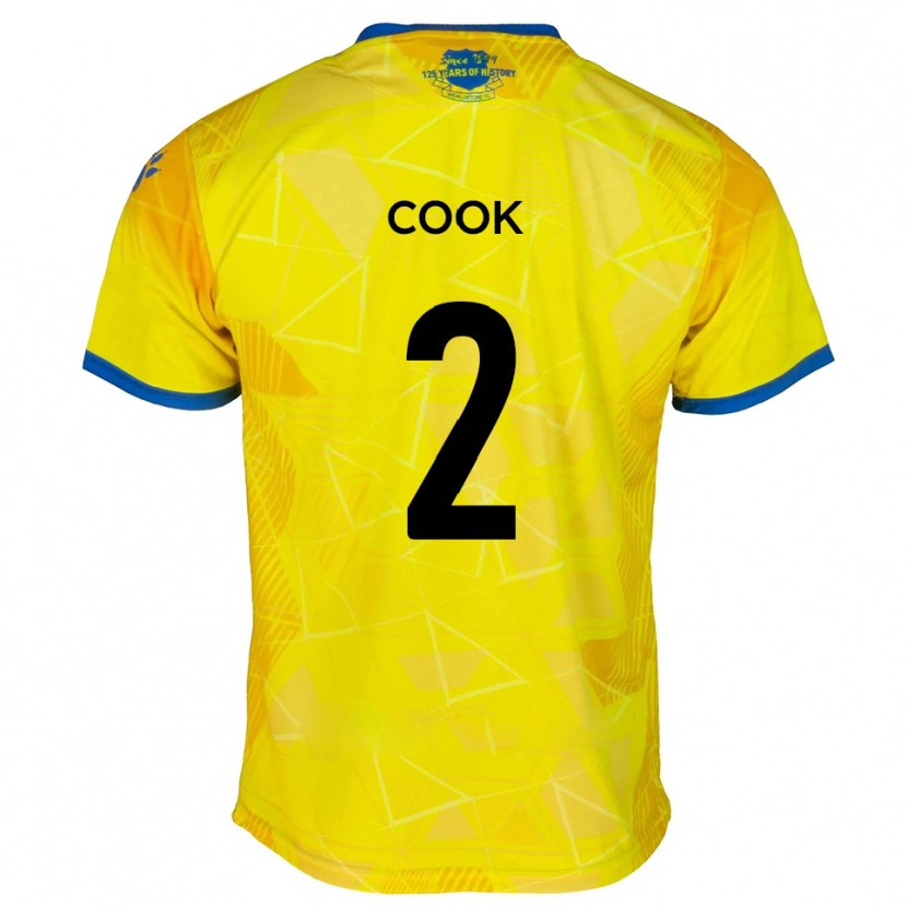 Danxen Niño Camiseta Jack Cook #2 Amarillo Azul 2ª Equipación 2025/26 La Camisa México