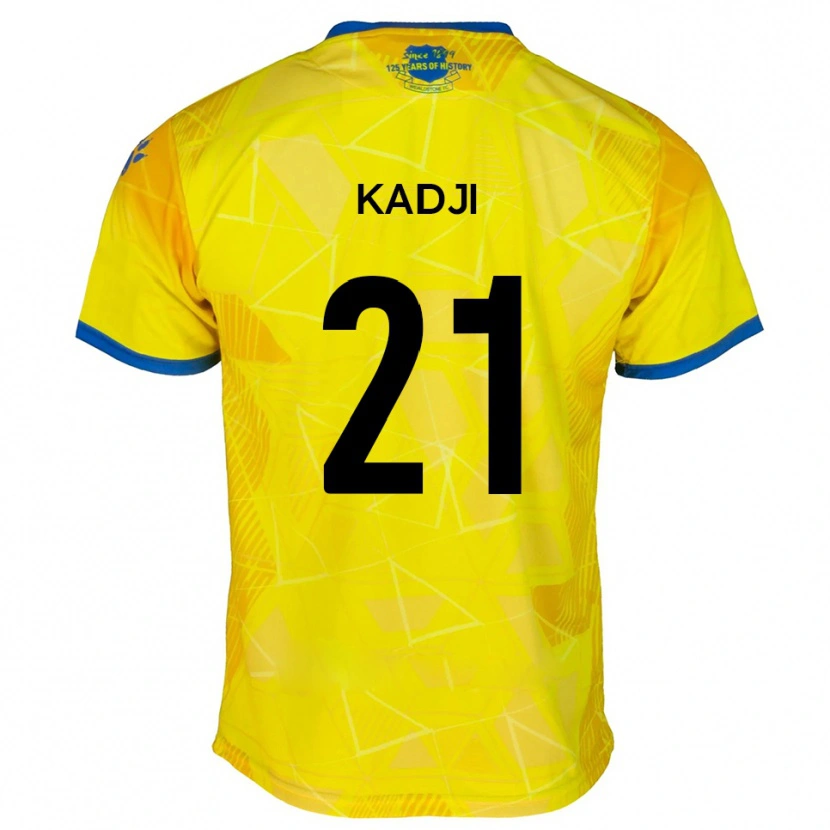 Danxen Niño Camiseta Dylan Kadji #21 Amarillo Azul 2ª Equipación 2025/26 La Camisa México