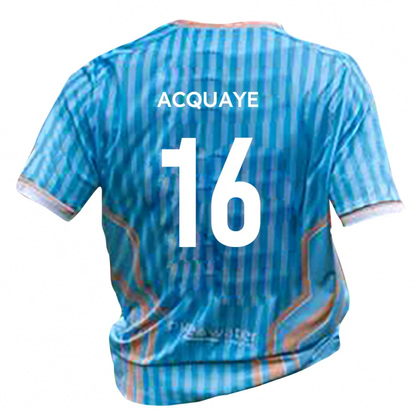 Danxen Niño Camiseta Ben Acquaye #16 Negro Oro 2ª Equipación 2025/26 La Camisa México