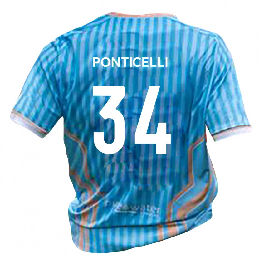 Danxen Niño Camiseta Jordan Ponticelli #34 Negro Oro 2ª Equipación 2025/26 La Camisa México
