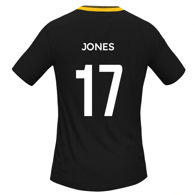 Danxen Niño Camiseta Aaron Jones #17 Negro Amarillo 2ª Equipación 2025/26 La Camisa México