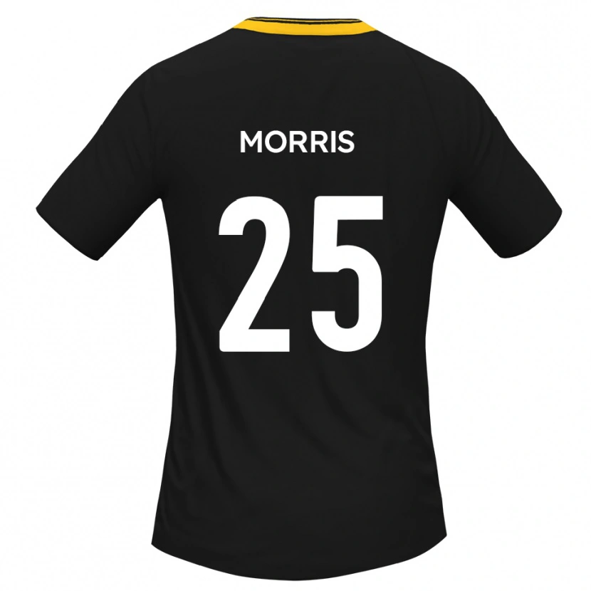 Danxen Niño Camiseta Chad Morris #25 Negro Amarillo 2ª Equipación 2025/26 La Camisa México
