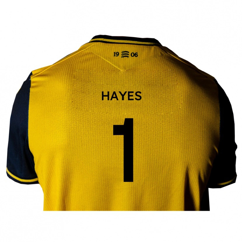 Danxen Niño Camiseta Nick Hayes #1 Amarillo Negro 2ª Equipación 2025/26 La Camisa México