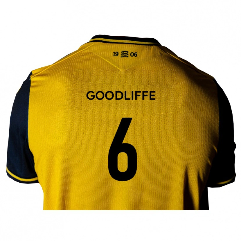 Danxen Niño Camiseta Ben Goodliffe #6 Amarillo Negro 2ª Equipación 2025/26 La Camisa México