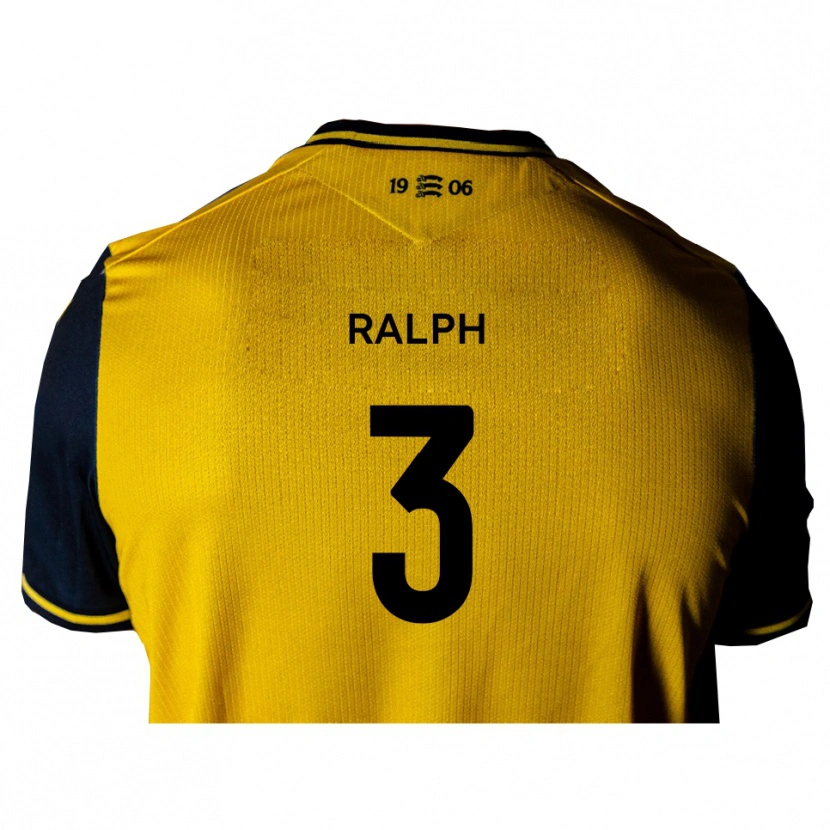 Danxen Niño Camiseta Nathan Ralph #3 Amarillo Negro 2ª Equipación 2025/26 La Camisa México