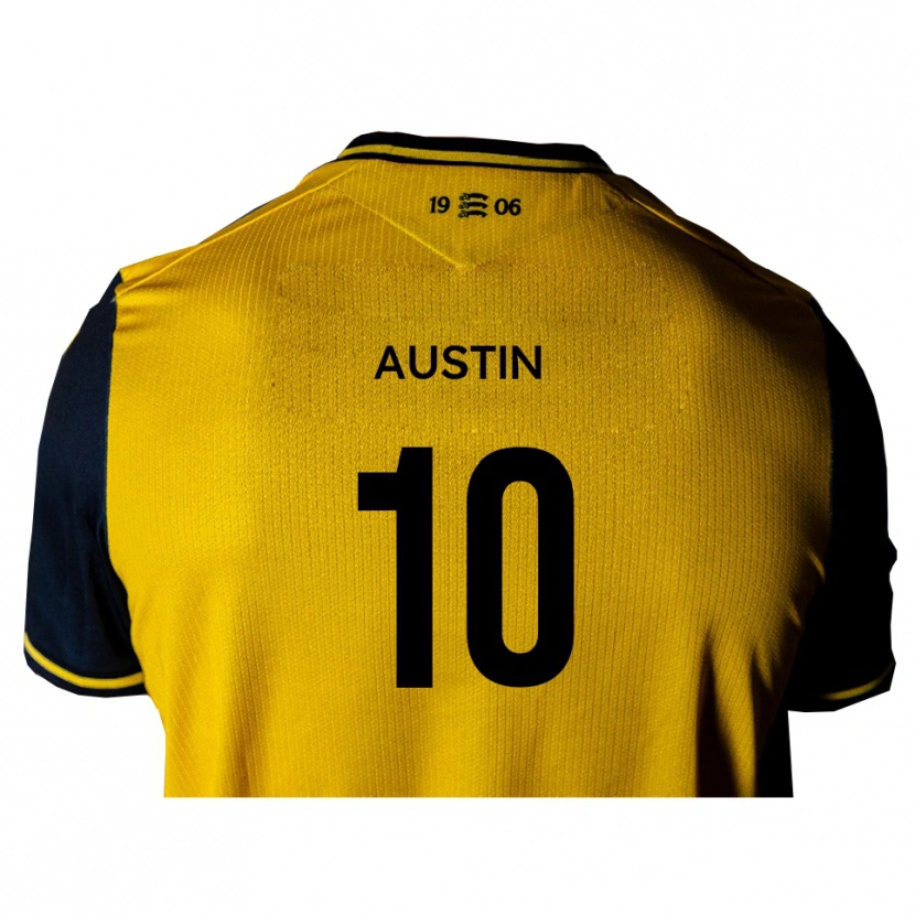 Danxen Niño Camiseta Sam Austin #10 Amarillo Negro 2ª Equipación 2025/26 La Camisa México