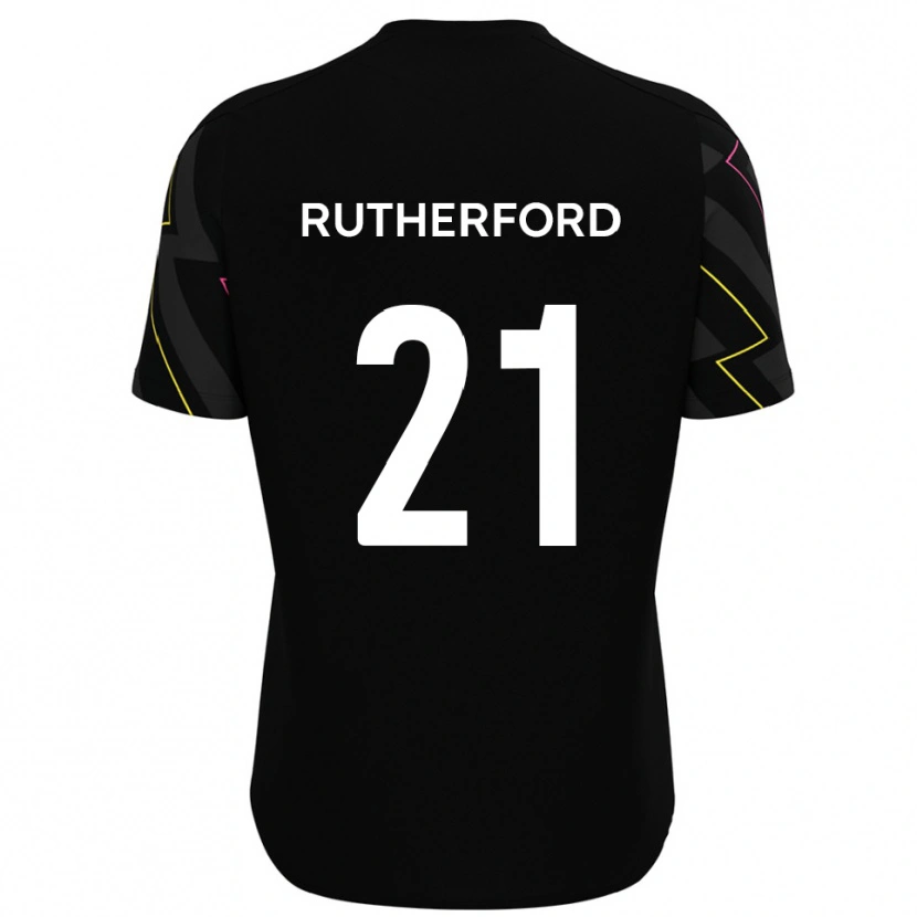 Danxen Niño Camiseta Oscar Rutherford #21 Negro Gris 2ª Equipación 2025/26 La Camisa México
