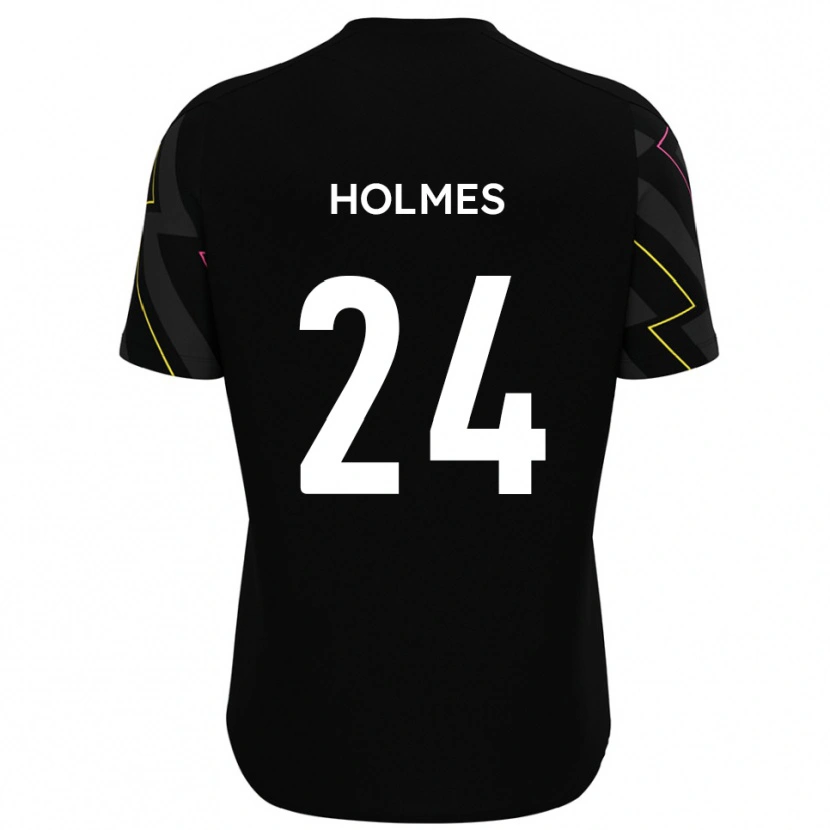 Danxen Niño Camiseta Fin Holmes #24 Negro Gris 2ª Equipación 2025/26 La Camisa México