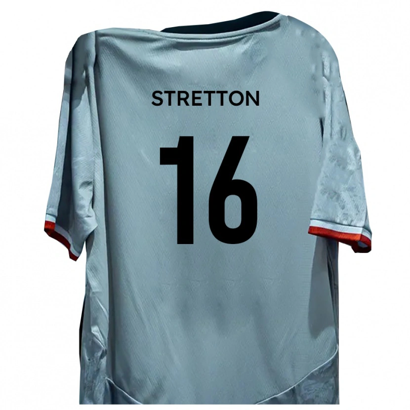 Danxen Niño Camiseta Jack Stretton #16 Blanco Negro 2ª Equipación 2025/26 La Camisa México
