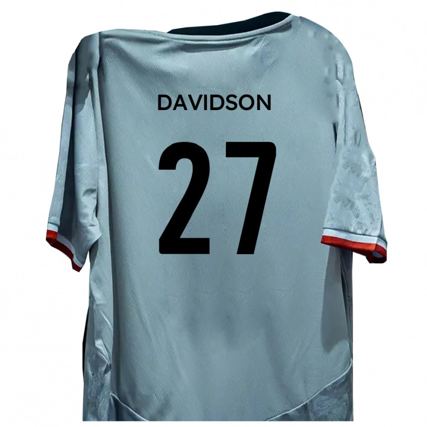 Danxen Niño Camiseta Mani Davidson #27 Blanco Negro 2ª Equipación 2025/26 La Camisa México