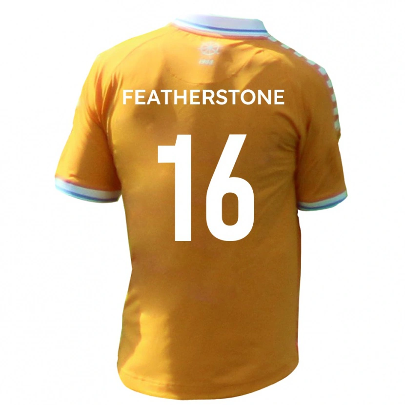 Danxen Niño Camiseta Nicky Featherstone #16 Amarillo Azul 2ª Equipación 2025/26 La Camisa México