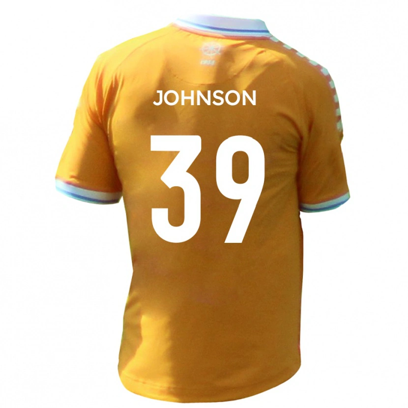 Danxen Niño Camiseta Danny Johnson #39 Amarillo Azul 2ª Equipación 2025/26 La Camisa México