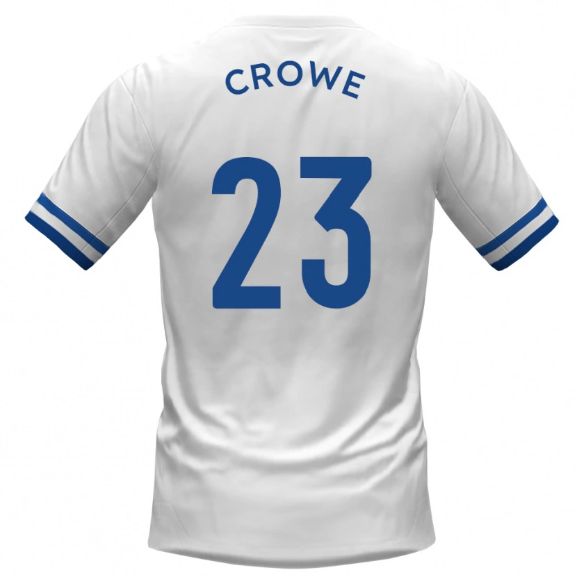 Danxen Niño Camiseta Dylan Crowe #23 Blanco Azul 2ª Equipación 2025/26 La Camisa México