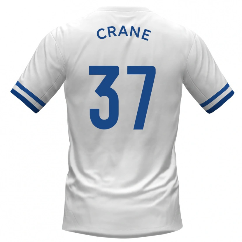 Danxen Niño Camiseta Nick Crane #37 Blanco Azul 2ª Equipación 2025/26 La Camisa México