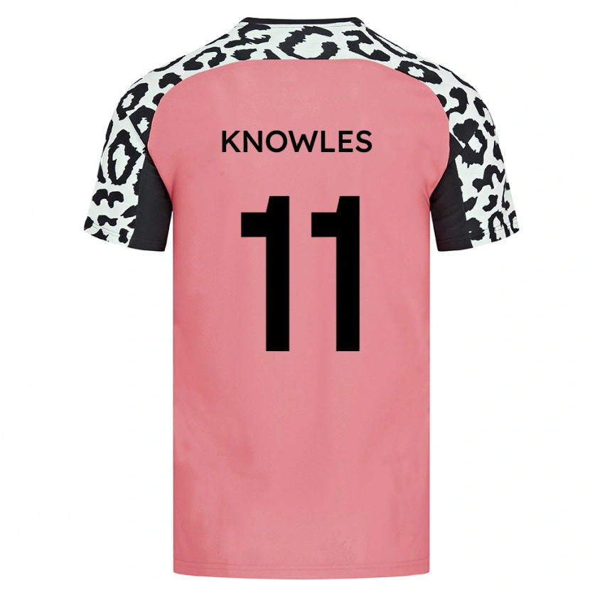 Danxen Niño Camiseta Tom Knowles #11 Rosa Negro 2ª Equipación 2025/26 La Camisa México