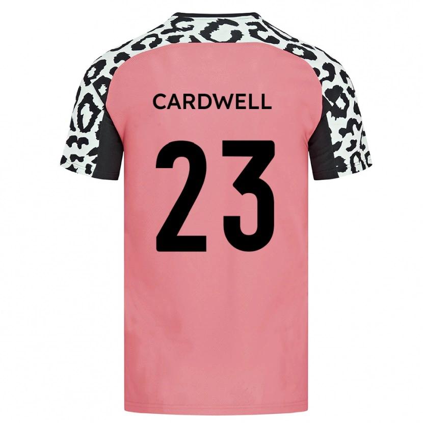 Danxen Niño Camiseta Harry Cardwell #23 Rosa Negro 2ª Equipación 2025/26 La Camisa México