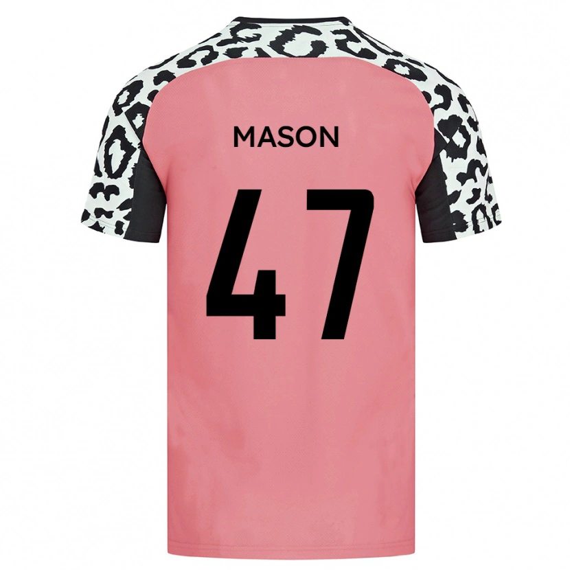 Danxen Niño Camiseta Preston Mason #47 Rosa Negro 2ª Equipación 2025/26 La Camisa México