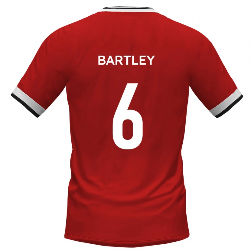 Danxen Niño Camiseta Ryan Bartley #6 Blanco Negro 2ª Equipación 2025/26 La Camisa México