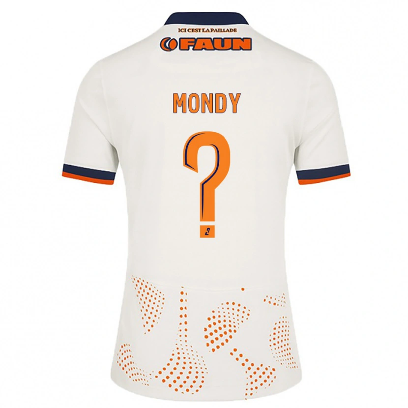 Danxen Niño Camiseta Mathéo Mondy #0 Blanco Naranja 2ª Equipación 2025/26 La Camisa México
