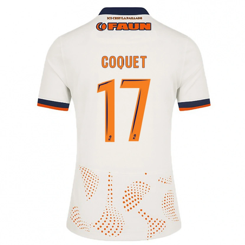 Danxen Niño Camiseta Judith Coquet #17 Blanco Naranja 2ª Equipación 2025/26 La Camisa México
