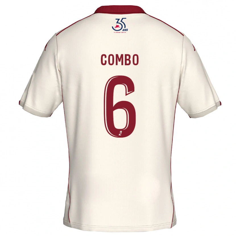 Danxen Niño Camiseta Kylian Combo #6 Blanco Borgoña 2ª Equipación 2025/26 La Camisa México