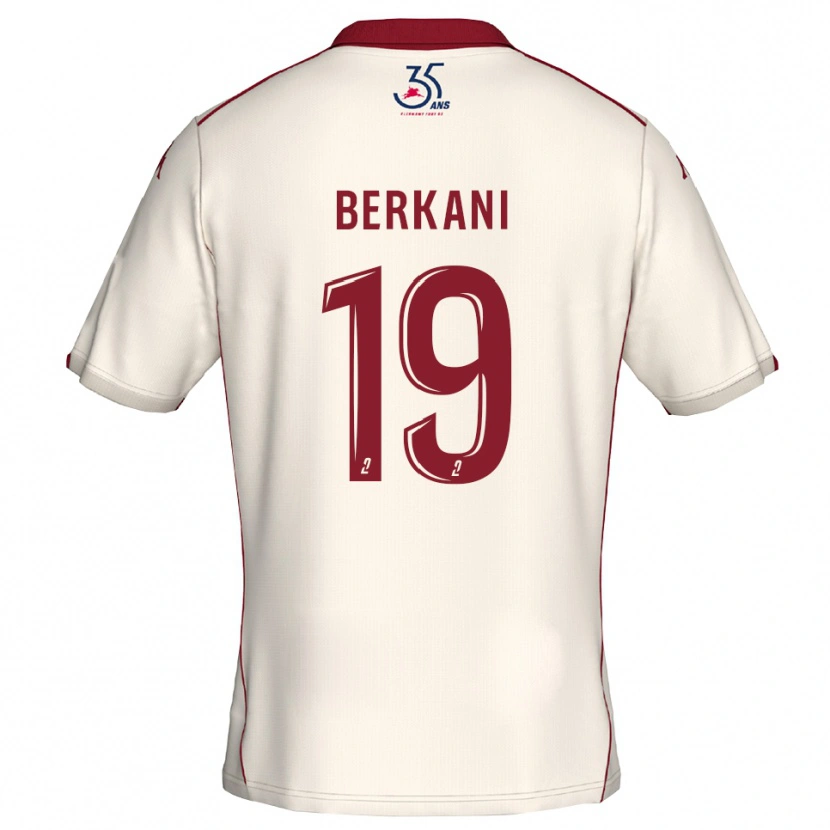 Danxen Niño Camiseta Stan Berkani #19 Blanco Borgoña 2ª Equipación 2025/26 La Camisa México