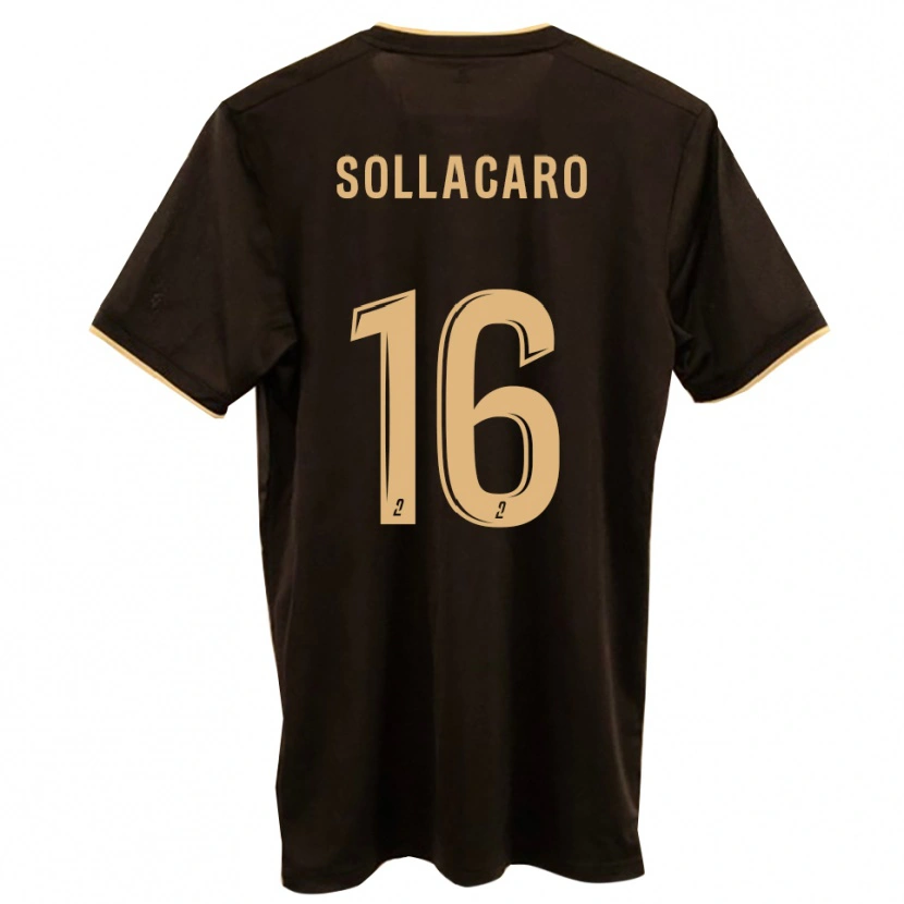 Danxen Niño Camiseta François-Joseph Sollacaro #16 Azul Rojo 2ª Equipación 2025/26 La Camisa México