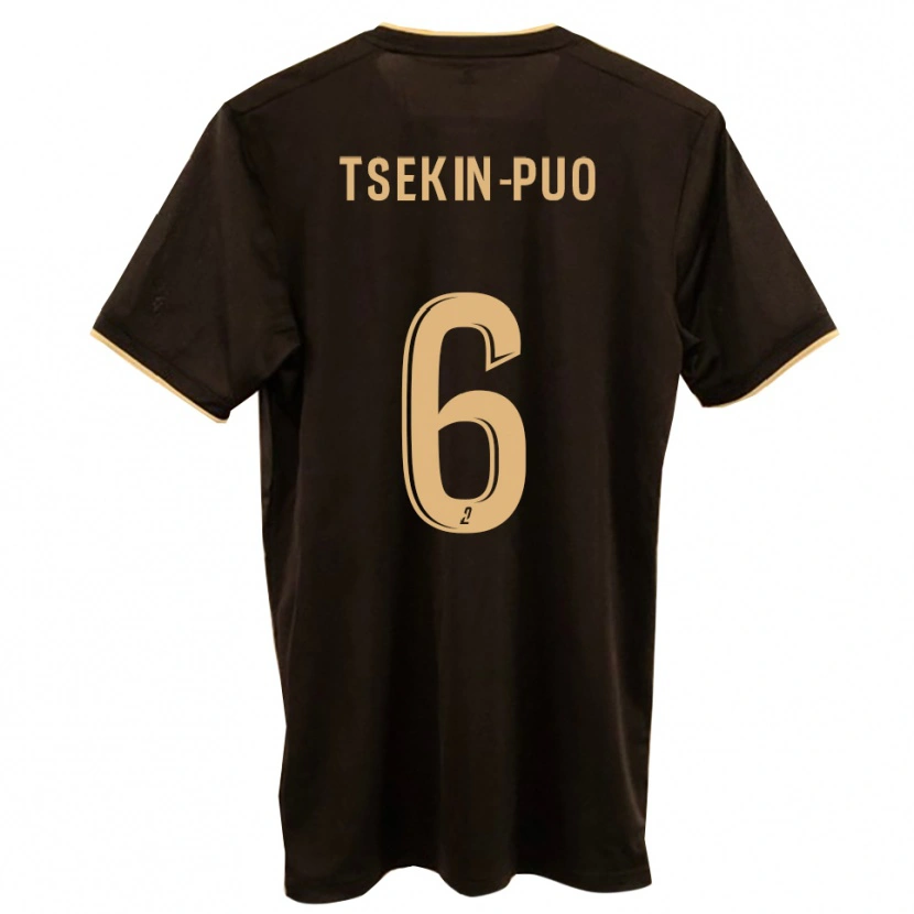 Danxen Niño Camiseta Lenny Tsekin-Puo #6 Azul Rojo 2ª Equipación 2025/26 La Camisa México