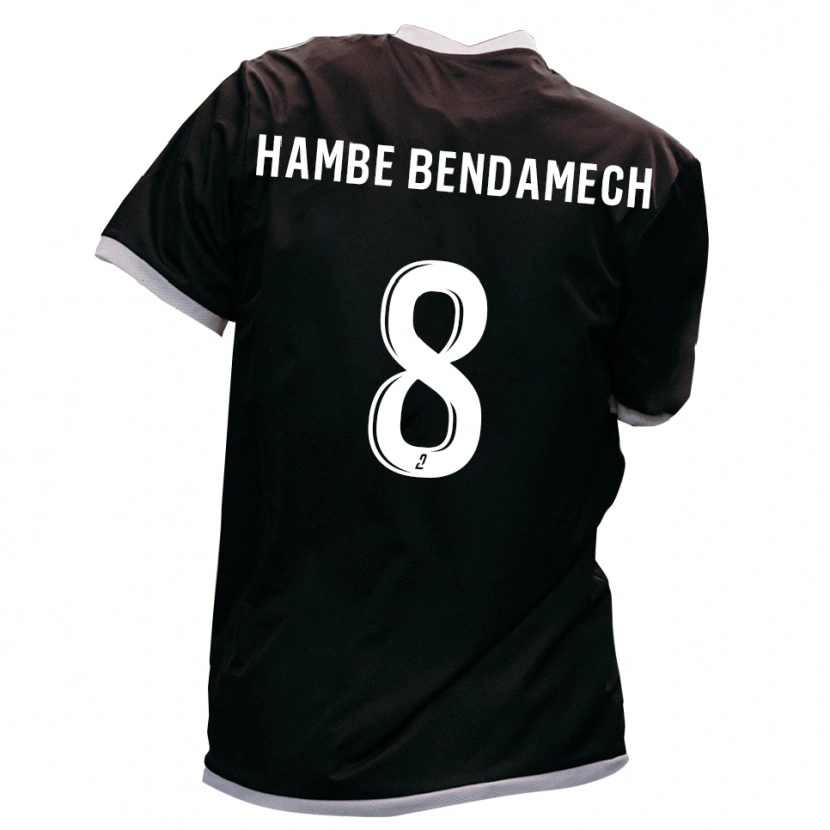 Danxen Niño Camiseta Liam Hambe Bendamech #8 Negro Oro 2ª Equipación 2025/26 La Camisa México