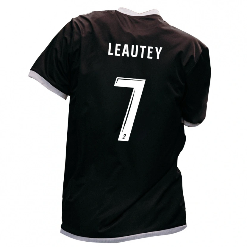 Danxen Niño Camiseta Antoine Leautey #7 Negro Oro 2ª Equipación 2025/26 La Camisa México