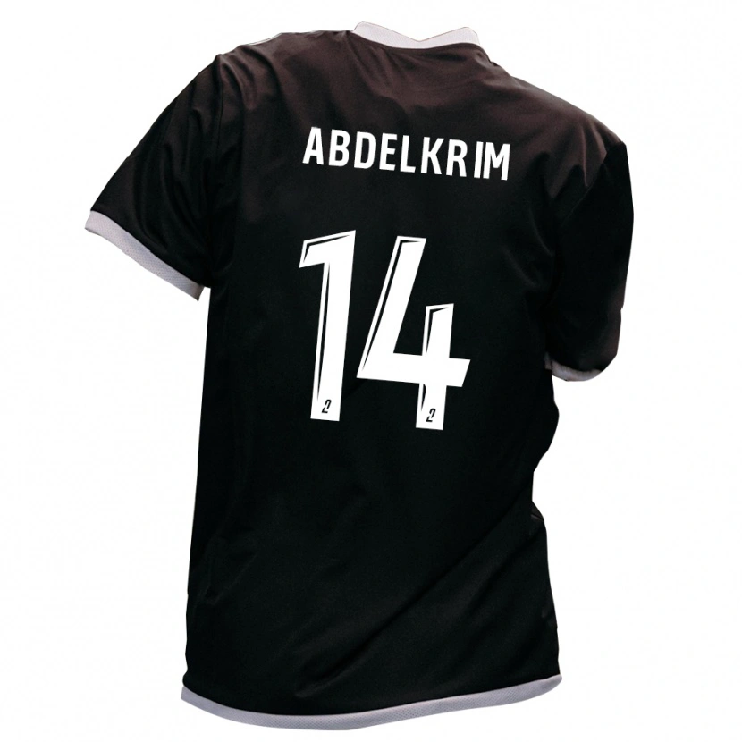Danxen Niño Camiseta Iliès Abdelkrim #14 Negro Oro 2ª Equipación 2025/26 La Camisa México