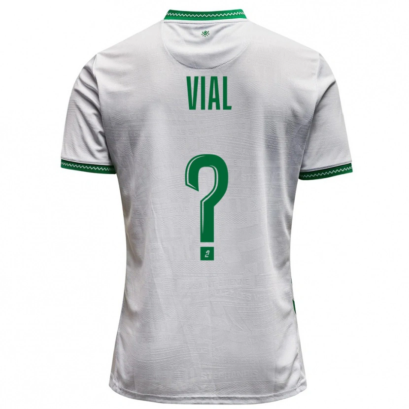 Danxen Niño Camiseta Lorik Vial #0 Blanco Verde 2ª Equipación 2025/26 La Camisa México