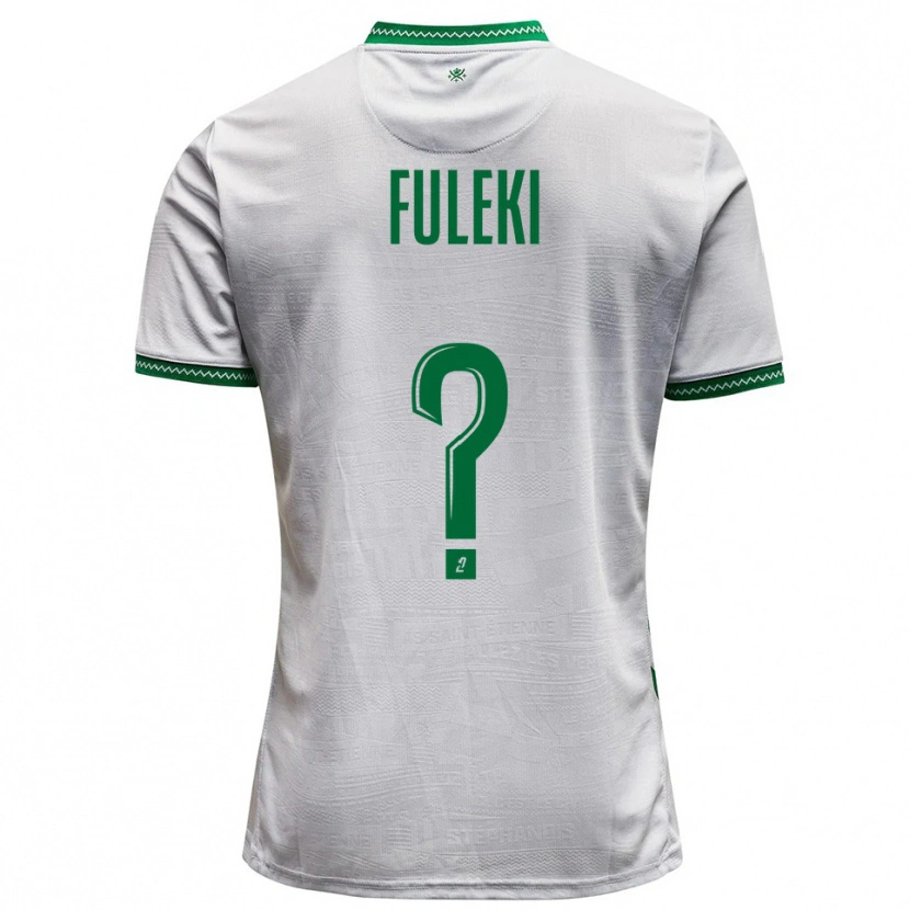 Danxen Niño Camiseta Samuel Fuleki #0 Blanco Verde 2ª Equipación 2025/26 La Camisa México