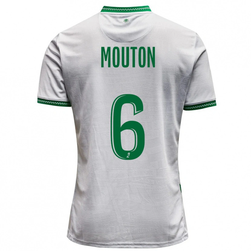 Danxen Niño Camiseta Jules Mouton #6 Blanco Verde 2ª Equipación 2025/26 La Camisa México