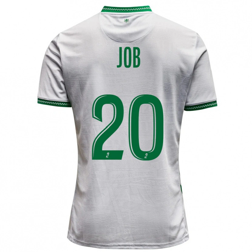Danxen Niño Camiseta Taëryne Job #20 Blanco Verde 2ª Equipación 2025/26 La Camisa México