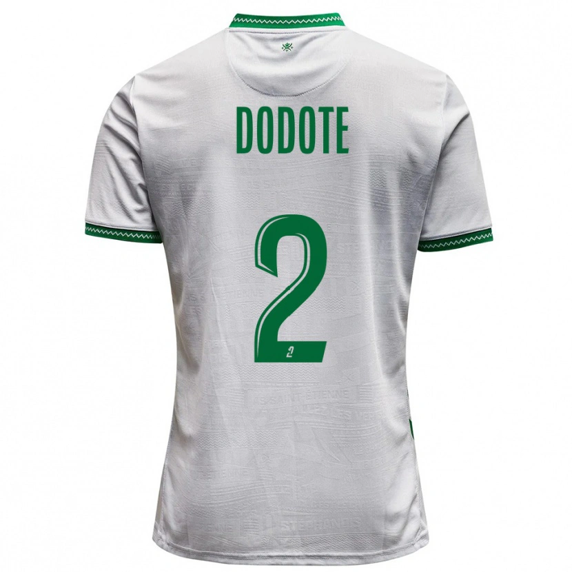 Danxen Niño Camiseta Axel Dodote #2 Blanco Verde 2ª Equipación 2025/26 La Camisa México