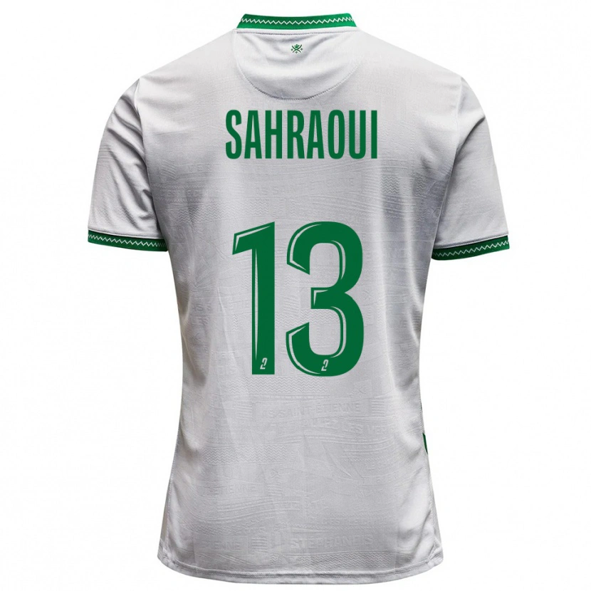 Danxen Niño Camiseta Jebryl Sahraoui #13 Blanco Verde 2ª Equipación 2025/26 La Camisa México