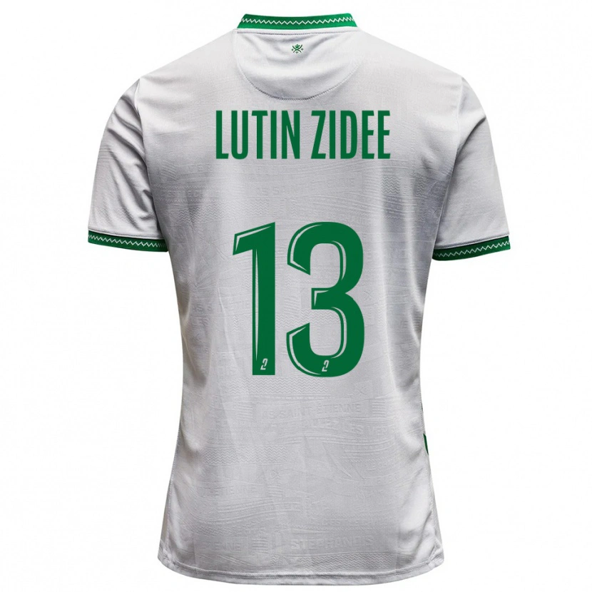 Danxen Niño Camiseta Medhy Lutin Zidee #13 Blanco Verde 2ª Equipación 2025/26 La Camisa México