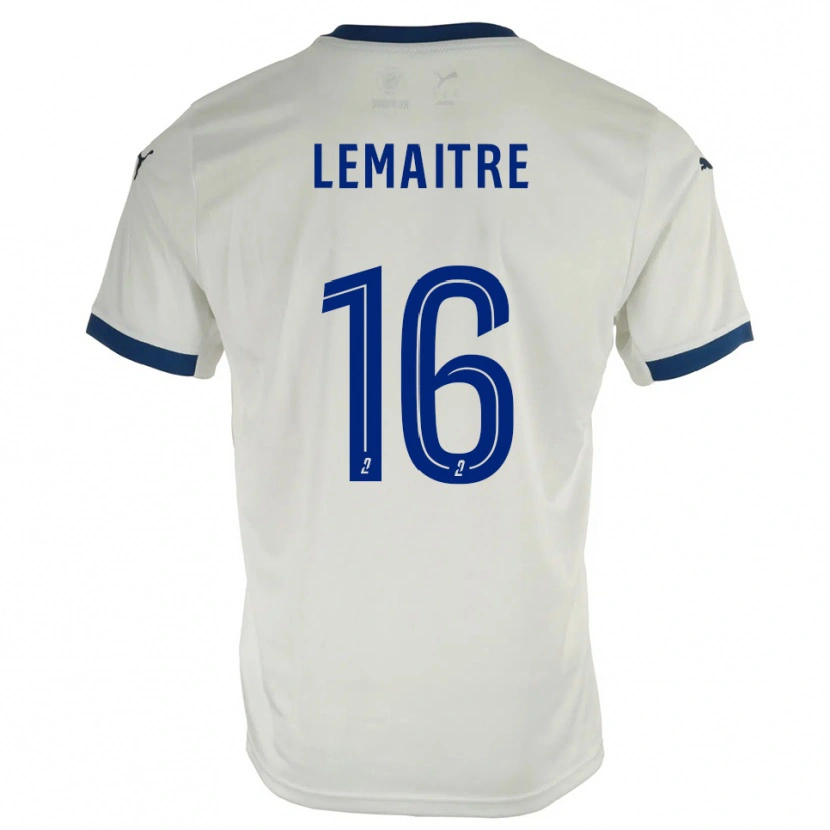 Danxen Niño Camiseta Nicolas Lemaître #16 Blanco Azul 2ª Equipación 2025/26 La Camisa México