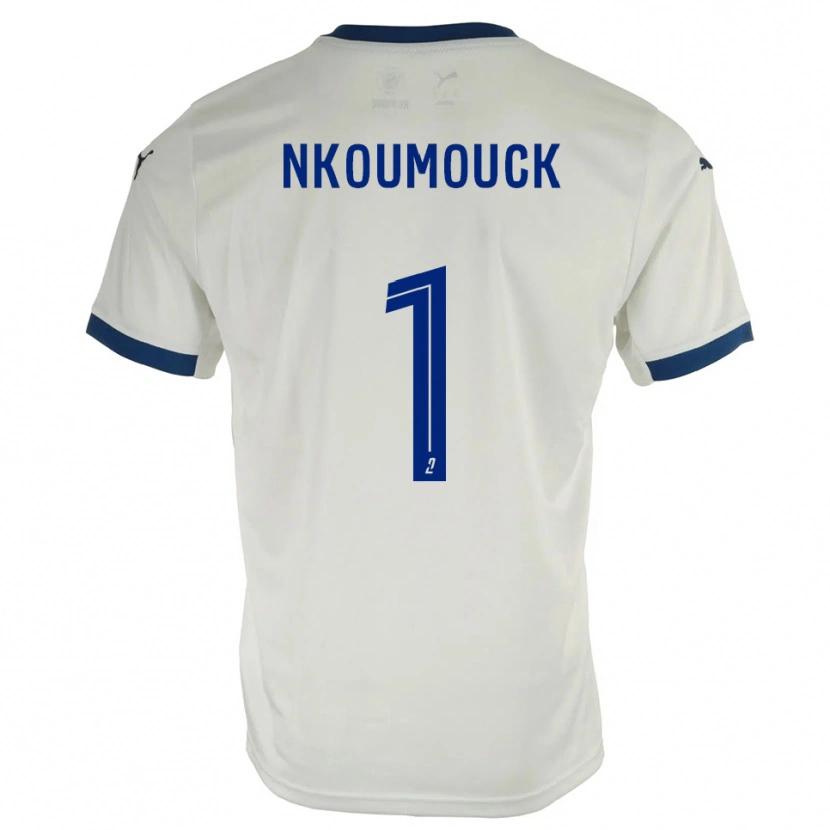 Danxen Niño Camiseta Marc-Anthony Nkoumouck #1 Blanco Azul 2ª Equipación 2025/26 La Camisa México